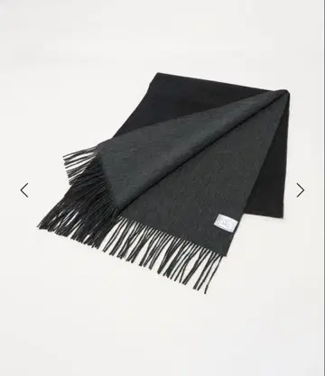 UNITED ARROWS 캐시미어 리버서블 머플러 DK.GRAY