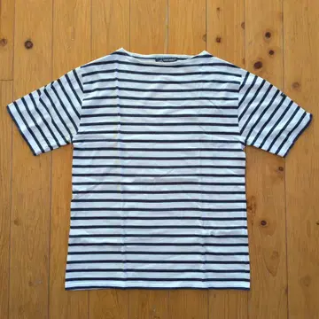 SAINT JAMES 화이트 x 네이비 사이즈 5 스트라이프 티셔츠