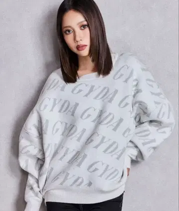 [ 완판템 ] GYDA SLANT PATTERN 니트탑