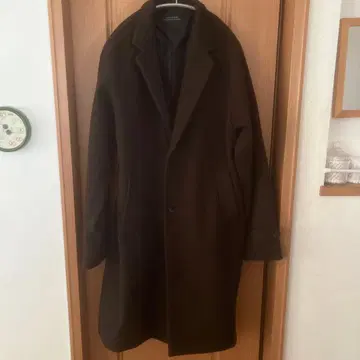 나노 유니버스 체스터 코트 울 혼방