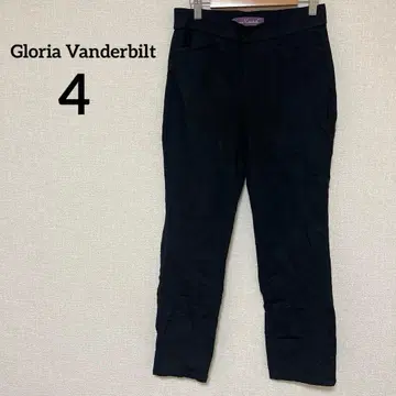 Gloria Vanderbilt [ 4 ] 블랙 블랙 슬랙스 루즈핏