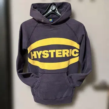 HYSTERIC 다크 퍼플 로고 후드티 빈티지 y2k 두꺼운