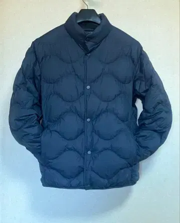ULTRA LIGHT DOWN 네이비 다운 자켓 웨이브 퀼트 M