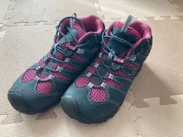 킨 트레킹 슈즈 그레이/핑크 하이컷