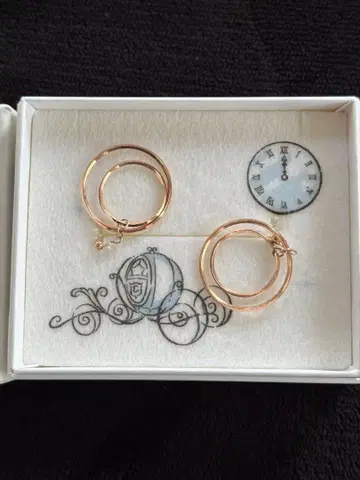 [ pepe ] 신데렐라 골드 후프 귀찌