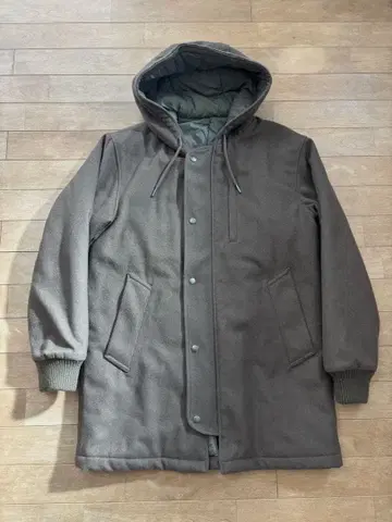 THE SHOP TK 남성용 후드 부착 멜톤 충전솜 코트