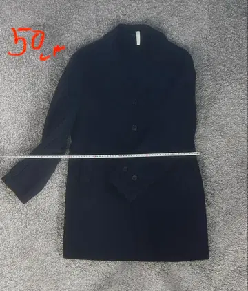 네이비 울 코트 90cm