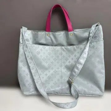 토트백 라이트 그레이와 핑크