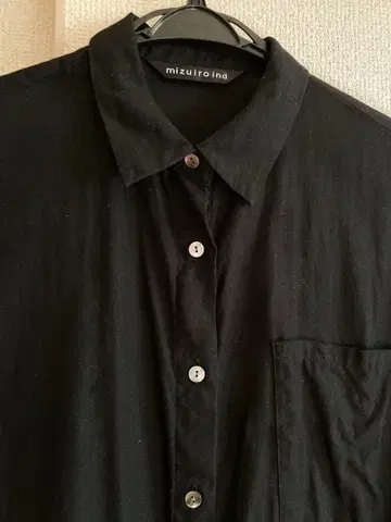 mizuiroind 셔츠 원피스 블랙