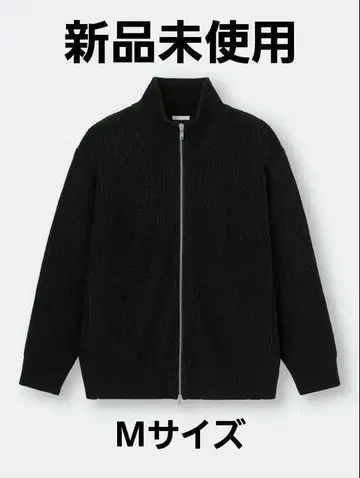 [ 미사용 새상품 ] GU 드라이버즈 니트 M 사이즈 BLACK