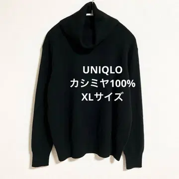 유니클로 캐시미어100% 터틀넥 블랙 XL