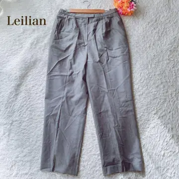 Leilian 레리안 [ 17 ] 그레이 플리츠 슬랙스 캐주얼