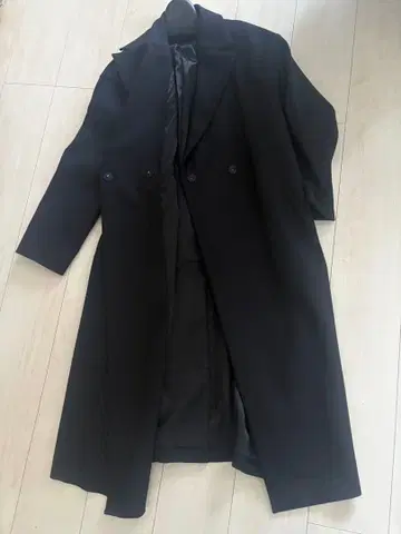 UNTITLED 블랙 롱 코트 사이즈 2