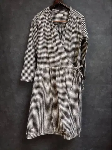 SM2 프렌치 체크 라이트 코트 원피스 사이즈 F