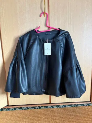 페이크 레더 자켓