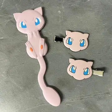 [미사용] 포켓몬 뮤우 헤어 클립 후크 세트