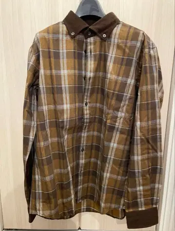 TAKEO KIKUCHI 다케오 키쿠치 체크 무늬 긴팔 셔츠