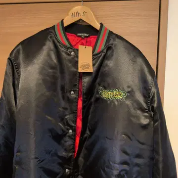 SANTA CRUZ 자수 새틴 점퍼 XL