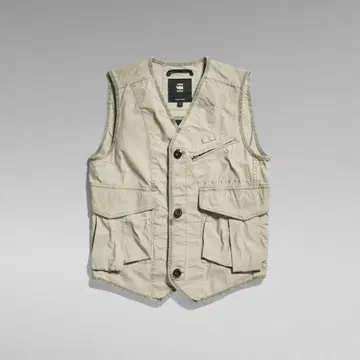 G-STAR RAW 멀티 포켓 베스트 L 사이즈 카키 그린