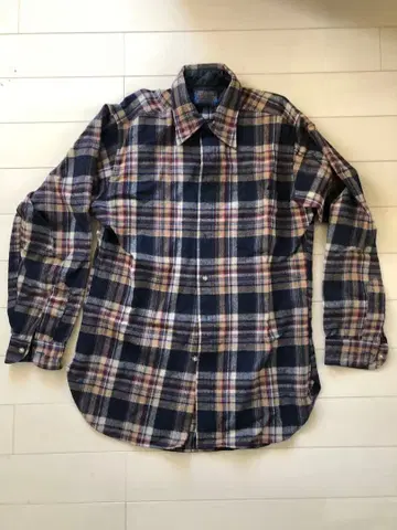 Pendleton 체크 무늬 울 셔츠 M 사이즈