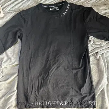 RTEG 블랙 롱 슬리브 T셔츠 M