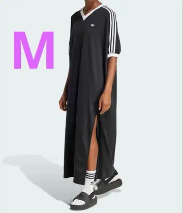 Adilenium 시즌 3 오버 사이즈 V넥 원피스 M