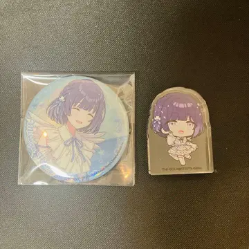 학원 마스 하츠보시 수족관 캔뱃지 아크릴 블록 세트 하타야 미스즈