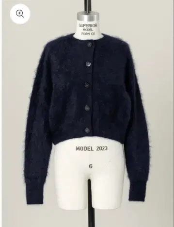 deres 퍼 캐시미어 네이비 가디건