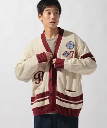 니코앤드 레터드 니트 V넥 가디건