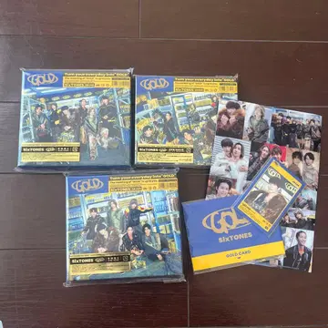 SixTONES GOLD 3장 세트