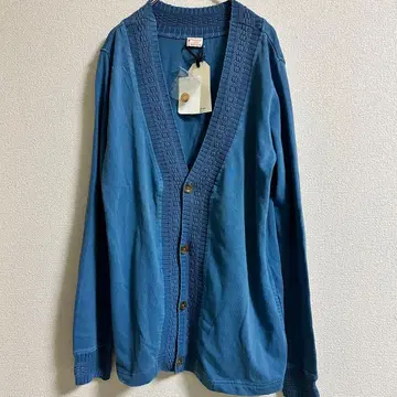 택 포함 새상품 CIAOPANIC [ L ] 코튼 니트 가디건 블루