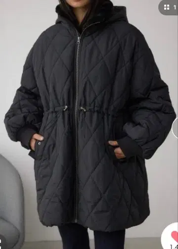 AZUL BY MOUSSY 퀼팅 충전솜 미들 코트