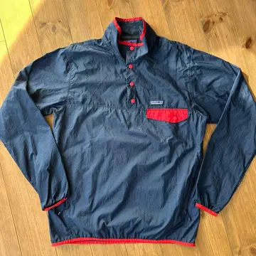 patagonia 풀오버 나일론 자켓 네이비/레드