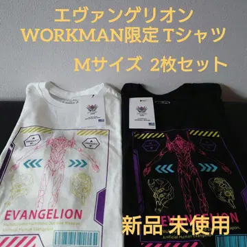 [에반게리온] 워크맨 한정판 T셔츠 초호기 긴팔 M사이즈 2장 세트