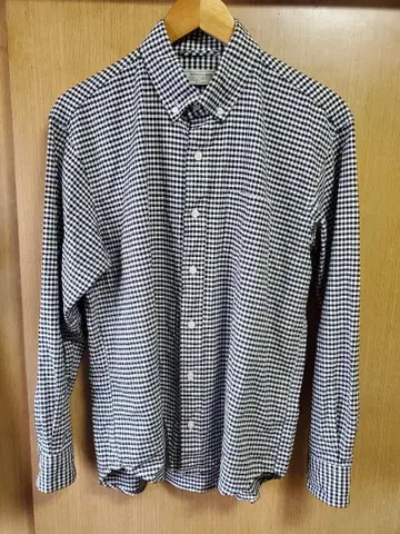 어반 리서치 소니 라벨 체크 무늬 긴팔 셔츠