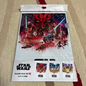 스타 워즈 클리어 파일 세트 3매조