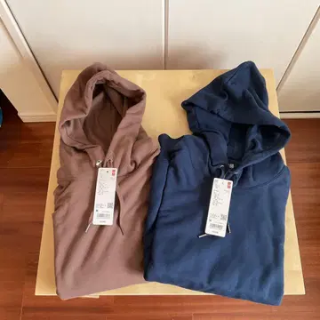 UNIQLO 맨투맨 풀 후드티 M 사이즈 새상품 2색 세트