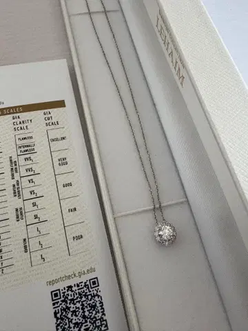 레하임 다이아몬드 목걸이 감정서 포함 GIA 0.5캐럿