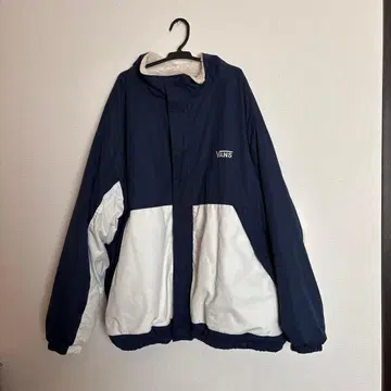 VANS 나일론 자켓 네이비/화이트