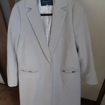 JUSGLITTY 옅은 그레이 체스터 코트 사이즈 2