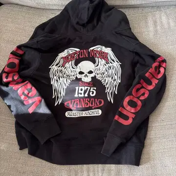 Vanson Monster Machine 집업 후드티 L 사이즈