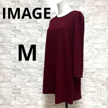 [IMAGE 이마쥬] 버건디 라운드넥 튜닉 M