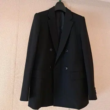 유니클로 여성용 더블 자켓 블랙 L 사이즈