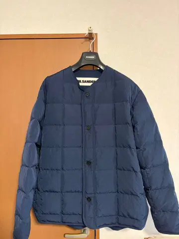 미사용 새상품 JIL SANDER+ 네이비 다운 자켓 질 샌더