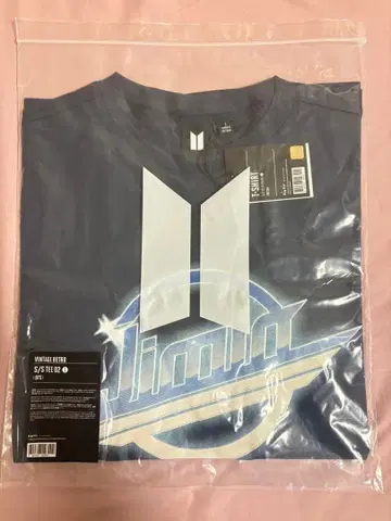 BTS VINTAGE RETRO 지민 jimin 티셔츠 새상품 공식 굿즈