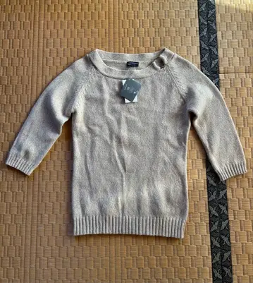 쿠미쿄쿠 KUMIKYOKU 칠부 소매 니트 스웨터 새상품