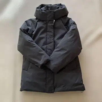 새상품 GU WOMAN 웜 패디드 스트레치 코트 XS 09 블랙