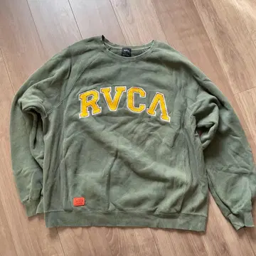 RVCA 올리브 크루넥 트레이닝복 카키 루카 후드티 그린