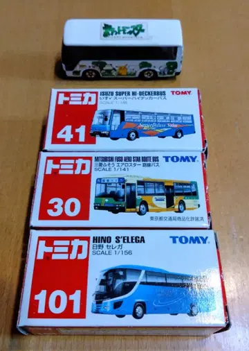 토미카 미니카 세트 버스 모델 4대 (3+1)