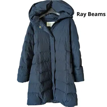 당일 발송 가능 레이빔즈 후드 숄카라 다운 코트